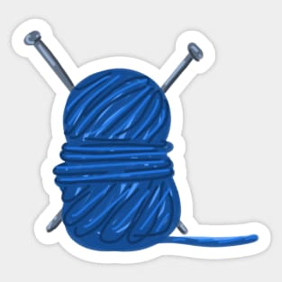 Knitter Sticker